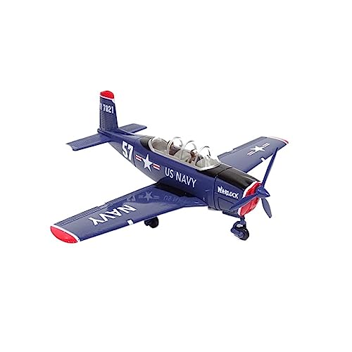 BMAONZ Kleinen Modellflugzeugen 1:48 Passend Für T-34 Trainer Classic Metalldruckguss-Legierung Fertiges Simulationsflugzeug-Passagiermodell Miniatur Modelle von BMAONZ