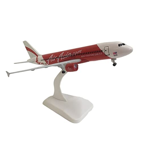 BMAONZ Kleinen Modellflugzeugen 20 cm Air Asia Für Airbus A320 Modellflugzeug Modell 1:300 Druckgussmetallflugzeug Spielzeugsammlung Miniatur Modelle von BMAONZ
