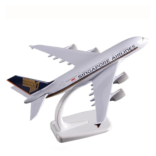 BMAONZ Kleinen Modellflugzeugen 20 cm Für Singapore Airlines A380, Legierung, Flugzeugmodell, Sammlerstück, Spielzeug, Geschenk Mit Sockel Miniatur Modelle BMAONZ Kleinen Modellflugzeugen 20 cm Für Singapore Airlines A380, Legierung, Flugzeugmodell, Sammlerstück, Spielzeug, Geschenk Mit Sockel Miniatur Modelle von BMAONZ