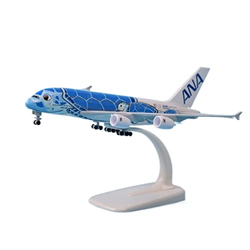 BMAONZ Kleinen Modellflugzeugen 20 cm Maßstab 1: 400 Für Airbus A380 Ana Turtle Airline Flugzeuge Mit Fahrwerkslegierung Flugzeugmodell Miniatur Modelle von BMAONZ