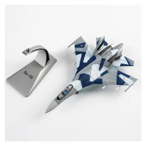 BMAONZ Kleinen Modellflugzeugen Druckguss-Maßstab 1:100 Für Kampfflugzeug SU-35, Legierungsmaterial, Simulation, Flugzeugmodell, Spielzeug, Geschenk-Display-Sammlung Miniatur Modelle von BMAONZ