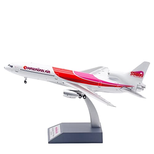 BMAONZ Kleinen Modellflugzeugen Flugzeugmodell-Legierung Im Maßstab 1 200 Für Hawaiian Airlines Lockheed L-1011 N763BE Ornament Collection Miniatur Modelle von BMAONZ