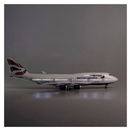 BMAONZ Kleinen Modellflugzeugen Flugzeugmodell for B747 British Airways Flugzeugmodell Mit Leichtrad 1 150 Flugzeug Aus Druckgussharz Miniatur Modelle(B) von BMAONZ