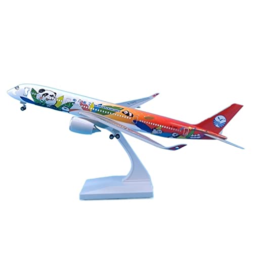 BMAONZ Kleinen Modellflugzeugen Geeignet Für A350 Sichuan Panda Airlines Flugzeugmodell Aus Kunststoffharz Zusammengebaut 1 200 30CM Miniatur Modelle von BMAONZ