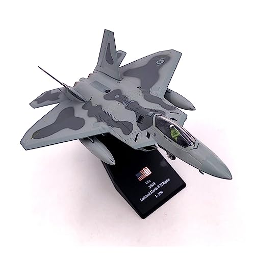 BMAONZ Kleinen Modellflugzeugen Jason Tutu 1/100 Für F-22 US Air Force Simulation Legierung Druckguss Sammlerstück Geschenk Spielzeug Flugzeugmodell Miniatur Modelle von BMAONZ