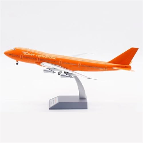 BMAONZ Kleinen Modellflugzeugen Maßstab 1 200 Für Braniff Airlines B747-100 N610BN Druckguss-Flugzeugmodell Für Sammeln, Metallminiaturen, Weihnachten Miniatur Modelle von BMAONZ