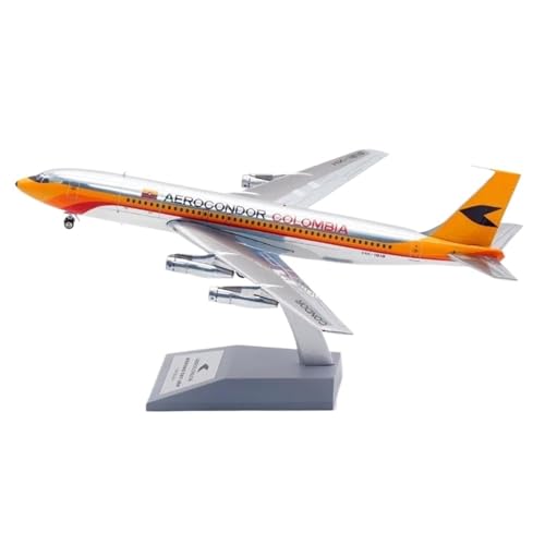 BMAONZ Kleinen Modellflugzeugen Maßstab 1 200 Für Columbia Airlines B707-100 HK-1818 Druckguss-Flugzeugmodell, Metallminiaturen, Miniatur Modelle von BMAONZ