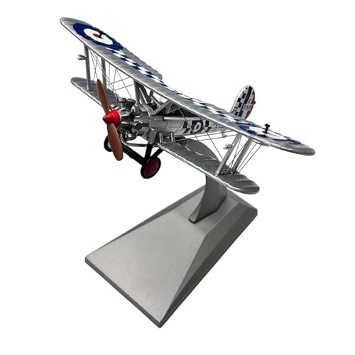 BMAONZ Kleinen Modellflugzeugen Maßstab 1 72 Für Air ForceBristol Bulldog Biplane Propeller Fighter Flugzeugmodell Aus Druckgussmetall Miniatur Modelle von BMAONZ
