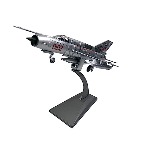 BMAONZ Kleinen Modellflugzeugen Maßstab 1 72 Passend Für MiG-21 Fighter Metalllegierung Druckguss Flugzeugmodellsammlung Ornamente Miniatur Modelle von BMAONZ