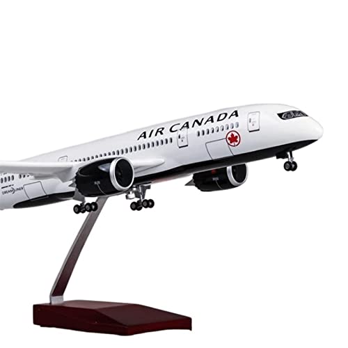 BMAONZ Kleinen Modellflugzeugen Maßstab 1:130 43 cm Flugzeug 787 B787 Für Dreamliner Air Canada Modell Druckguss-Kunststoff-Harz-Flugzeug Miniatur Modelle(Without Light) von BMAONZ