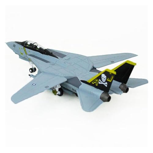 BMAONZ Kleinen Modellflugzeugen Militärmodell Im Maßstab 1:100 Für F14 Tomcat F-14A/B AJ200 VF-84 Fighter US Air Force Druckguss-Metallflugzeug-Modellspielzeug Miniatur Modelle von BMAONZ