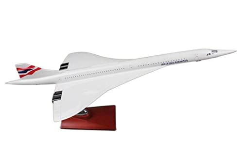 BMAONZ Kleinen Modellflugzeugen Passend Für Air France British Air Force One Passagierflugmodell Kunstharz 47CM 1:124 Miniatur Modelle von BMAONZ
