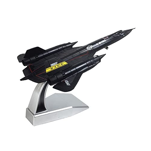 BMAONZ Kleinen Modellflugzeugen for US-Militär SR-71 Blackbird Recon Modell im Maßstab 1:144 mit Standflugzeugsammlung Miniatur Modelle von BMAONZ