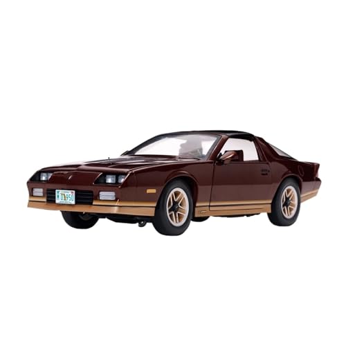 BMAONZ Miniatur Motorfahrzeug-Modelle 1/18 Für Chevrolet Camaro Z281950 1985 Simulation Legierung Auto Modell Display Stand Dekoration Auto Modell Fertigmodell von BMAONZ