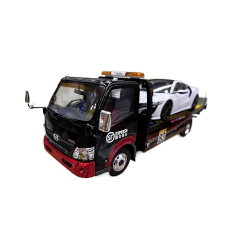 BMAONZ Miniatur Motorfahrzeug-Modelle 1/18 Für Hino Hino 300 Shunfeng Anhänger Pritschenanhänger Legierung Automodell Engineering Fahrzeuganzeige Fertigmodell von BMAONZ