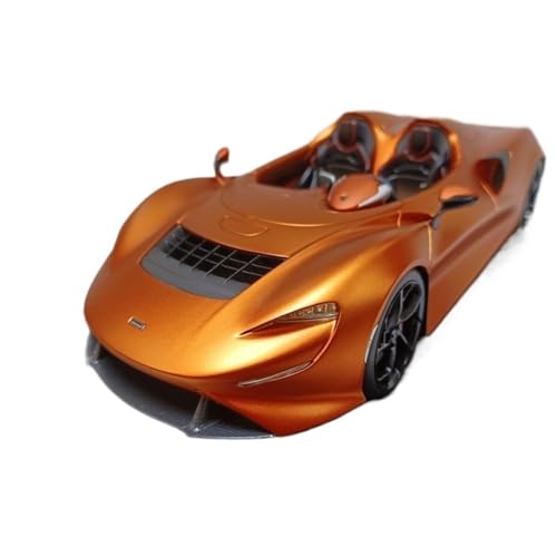 BMAONZ Miniatur Motorfahrzeug-Modelle 1/18 Für McLaren Elva 2022 Elektrisches Licht Orange Supercar Modell Druckguss Automodelle Statisches Automodell Fertigmodell von BMAONZ