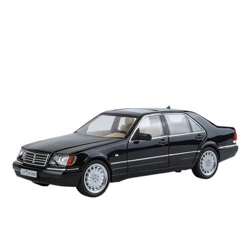 BMAONZ Miniatur Motorfahrzeug-Modelle 1/24 Für SEL Spielzeug Modell Auto Legierung Diecast Klassische Autos Modelle Mit Sound Licht Zurückziehen Gummi Reifen Fertigmodell(Black) von BMAONZ