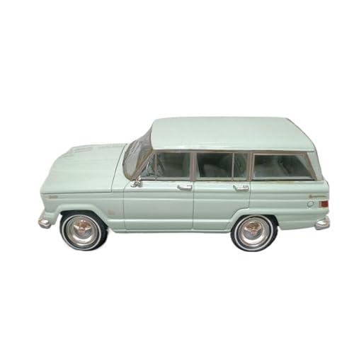 BMAONZ Miniatur Motorfahrzeug-Modelle 1/43 Für Jeep Wagoneer 1962 Hellgrünes Geländewagenmodell Statische Dekoration Automodell Limousinenautomodell Fertigmodell von BMAONZ