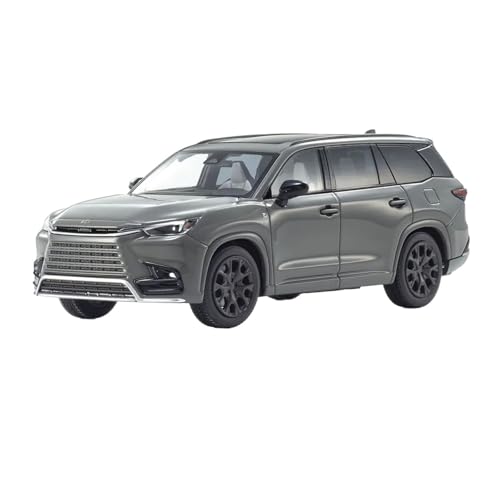 BMAONZ Miniatur Motorfahrzeug-Modelle 1/43 Für Lexus TX 500h F Sport Weiß Desktop Dekoration Legierung Auto Modell Display Fall Platzierung Fertigmodell(Gray) von BMAONZ
