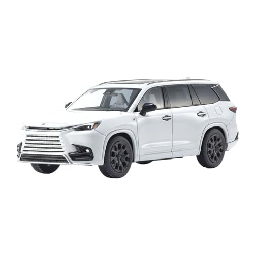 BMAONZ Miniatur Motorfahrzeug-Modelle 1/43 Für Lexus TX 500h F Sport Weiß Desktop Dekoration Legierung Auto Modell Display Fall Platzierung Fertigmodell(White) von BMAONZ