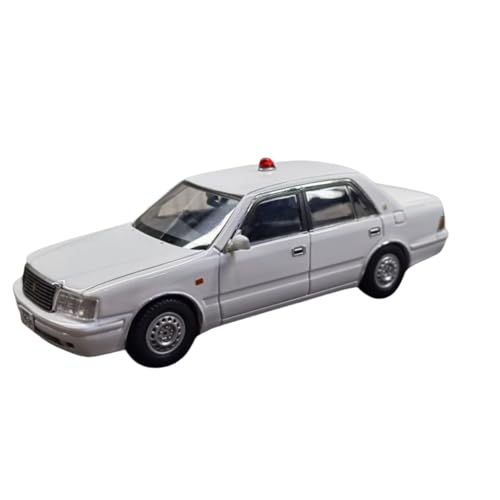 BMAONZ Miniatur Motorfahrzeug-Modelle 1/43 Für Toyota Police Crown Crown Polizeiauto Legierung Automodell Sammlung Weiß Hobbyist Sammlung Fertigmodell von BMAONZ