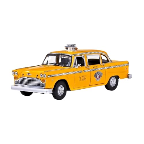 BMAONZ Miniatur Motorfahrzeug-Modelle 1:18 Für Checker A11 1981 Taxi Legierung Auto Modell Fan Dekorative Modell Spielzeug Für Sammlung Mini Auto Modell Fertigmodell(Yellow) von BMAONZ