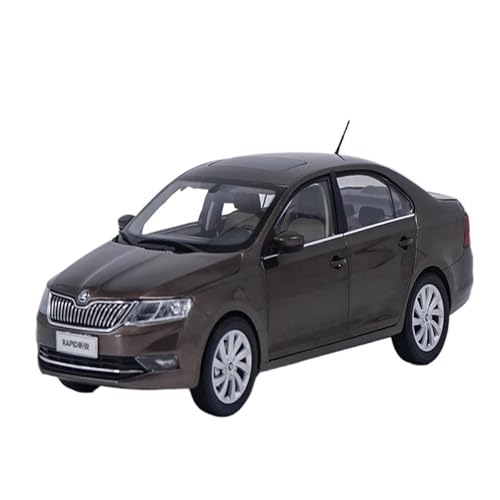 BMAONZ Miniatur Motorfahrzeug-Modelle 1:18 Für SAIC Volkswagen Skoda Xin Rui Rapid 2018 Modell Legierung Auto Modell Souvenirs Sammlung Fertigmodell(Brown) von BMAONZ