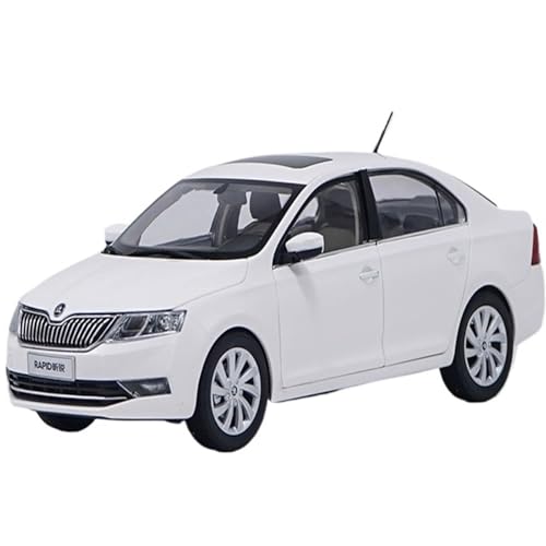 BMAONZ Miniatur Motorfahrzeug-Modelle 1:18 Für SAIC Volkswagen Skoda Xin Rui Rapid 2018 Modell Legierung Auto Modell Souvenirs Sammlung Fertigmodell(White) von BMAONZ