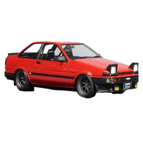 BMAONZ Miniatur Motorfahrzeug-Modelle 1:18 Für Toyota AE86 Apex 2-türige Rote Flip-Lampe Version Harz Automodell Statische Dekoration Automodell Fertigmodell von BMAONZ
