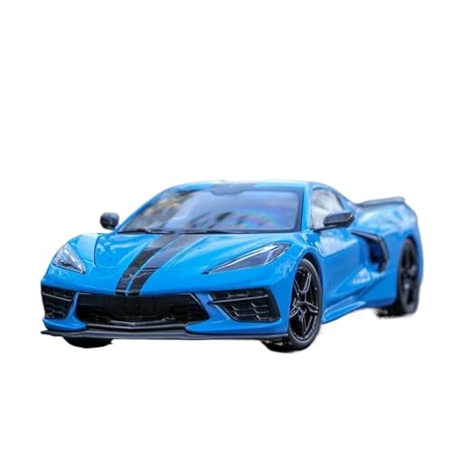 Miniatur Motorfahrzeug-Modelle 1:24 Für 2020 Corvette Coupe Legierung Auto Modell Supercar Druckguss Fahrzeuge Spielzeug Druckguss Sammlung Fertigmodell(Blue) von BMAONZ
