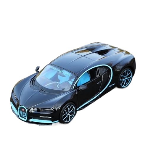 BMAONZ Miniatur Motorfahrzeug-Modelle 1:24 Für Bugatti Chiron Legierung Auto Modell Sport Supercar Druckguss Fahrzeuge Spielzeug Druckguss Fahrzeug Sammlung Fertigmodell(Blue) von BMAONZ