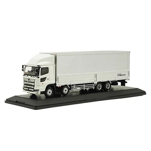 BMAONZ Miniatur Motorfahrzeug-Modelle 1:43 Für Hino Supergreat Container Truck Simulation Automodell Druckguss-Automodelle Miniatur-Automodelle Fertigmodell(White) von BMAONZ