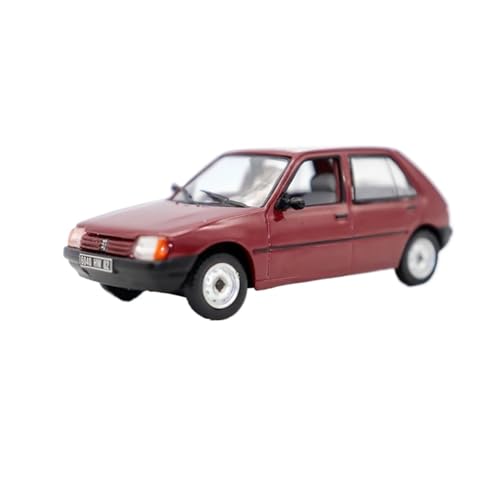 BMAONZ Miniatur Motorfahrzeug-Modelle 1:43 Für Peuugeot 205 Rot High-End-Legierung Automodell Fan-Sammlung Souvenir Druckguss Heimdekoration Spielzeug Fertigmodell von BMAONZ