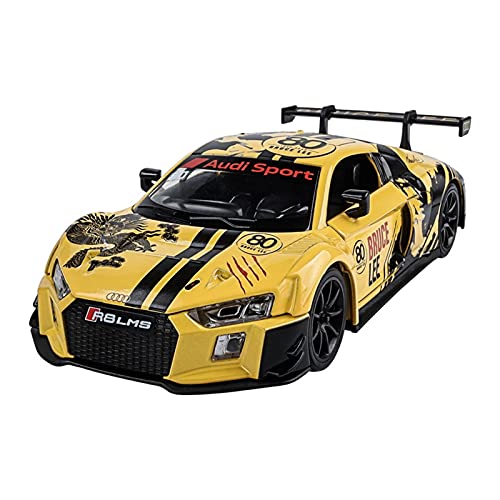 BMAONZ Miniatur Motorfahrzeug-Modelle Legierung Modellauto Sammlung 1 32 Simulation Original Für Audi R8 LMS Zurückziehen Sound Und Licht Fertigmodell BMAONZ Miniatur Motorfahrzeug-Modelle Legierung Modellauto Sammlung 1 32 Simulation Original Für Audi R8 LMS Zurückziehen Sound Und Licht Fertigmodell von BMAONZ