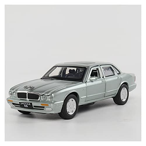 BMAONZ Miniatur Motorfahrzeug-Modelle Simulationsautomodell 1 32 Alloy Diecast Automodell Für Jaguar XJ6 Sound Und Light Metal Car Fertigmodell(Green-b) von BMAONZ