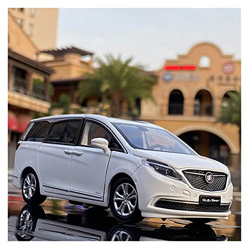 Für Buick GL8 MPV 1 32 Legierung Polizeiauto Modell Sound Licht Kinderspielzeug Geschenksammlung Zurückziehen(White) von BMAONZ