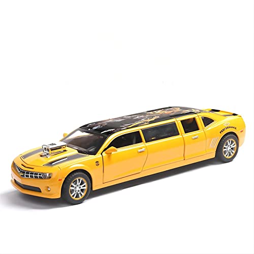 Für Chevrolet Camaro 1 32 Legierung Business Automodell Sound Und Licht Ziehen Kinderspielzeug Dekorationsgeschenk Zurück(Yellow) von BMAONZ