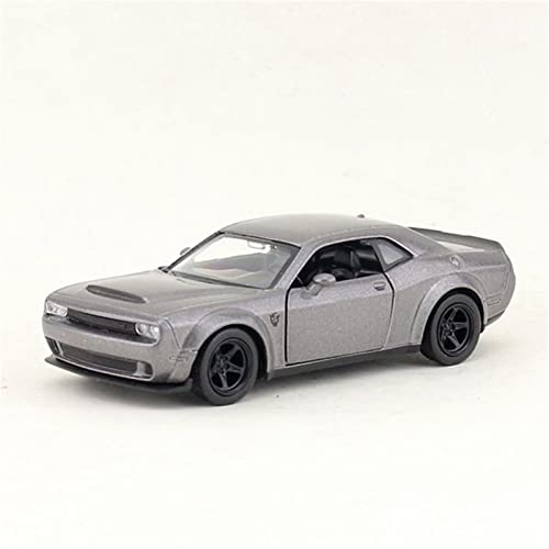 Für Dodge Challenger 1 36 Legierung Muskel Sportwagen Modellsimulation Metall Fahrzeuge Kinder Spielzeug Geschenke(Titanium) von BMAONZ