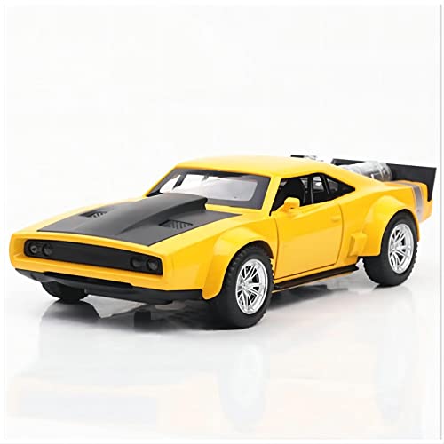 Für Dodge War 1 32 Legierung Automodell Sound Und Licht Ziehen Simulation Kinder Spielzeug Fahrzeug Geschenk Zurück(Yellow) von BMAONZ