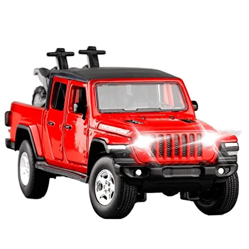 Für Gladiator 2020 1 32 Alu-Pickup-Modell Tonlicht Offroad-Spielzeugfahrzeug-Sammelgeschenk(Rot) von BMAONZ