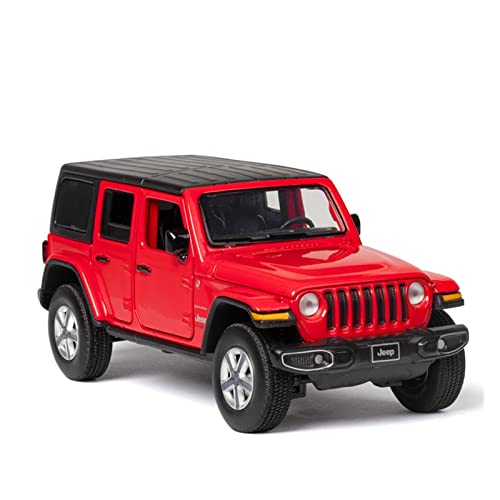 Für Jeep Wrangler 1 32 Legierung Automodell Sound Light Diecasts Offroad Spielzeugfahrzeug Sammlung Geschenk(Rot) von BMAONZ
