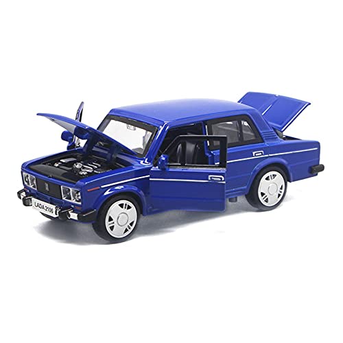 Für Lada 2106 1 32 Legierung Automodell Sound Und Licht Zurückziehen Spielzeug Fahrzeugsammlung Kinderspielzeug Geschenk(Blau) von BMAONZ