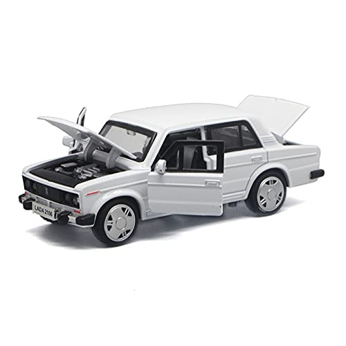 Für Lada 2106 1 32 Legierung Automodell Sound Und Licht Zurückziehen Spielzeug Fahrzeugsammlung Kinderspielzeug Geschenk(White) von BMAONZ