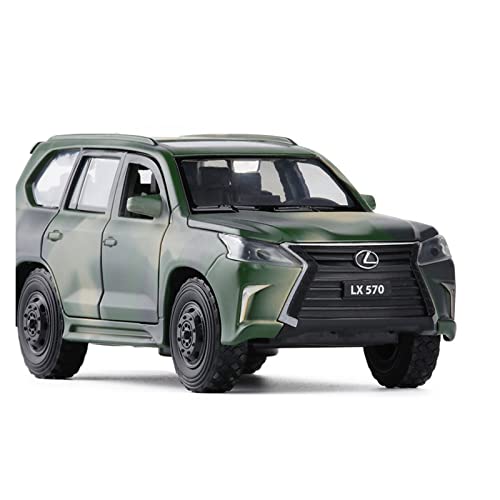 Für Lexus LX570 1 32 Alu-Geländewagenmodell Sound Light Pull-Back-Spielzeugfahrzeug Kinder-Erwachsenen-Kollektion(A) von BMAONZ