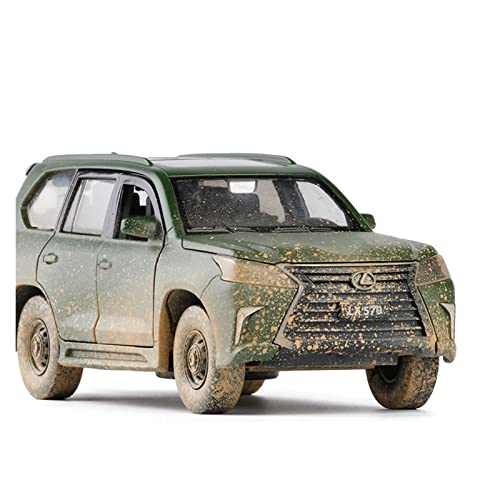 Für Lexus LX570 1 32 Alu-Geländewagenmodell Sound Light Pull-Back-Spielzeugfahrzeug Kinder-Erwachsenen-Kollektion(B) von BMAONZ