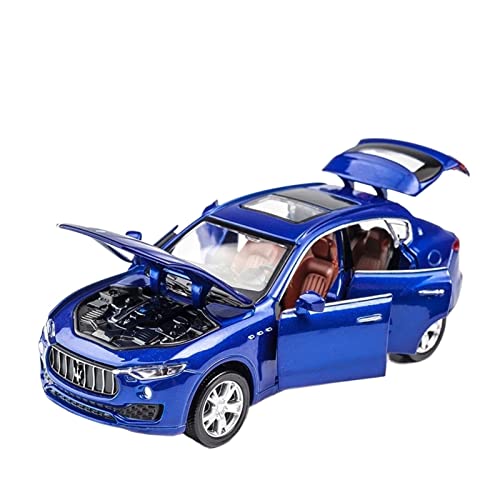 Für Maserati Levante 1 32 Alu-Automodell Sound Und Licht Pull Back 7 Türen Können Kinderspielzeug Geöffnet Werden(Blau) von BMAONZ