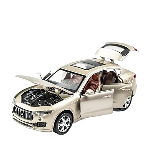 Für Maserati Levante 1 32 Alu-Automodell Sound Und Licht Pull Back 7 Türen Können Kinderspielzeug Geöffnet Werden(Gold) von BMAONZ