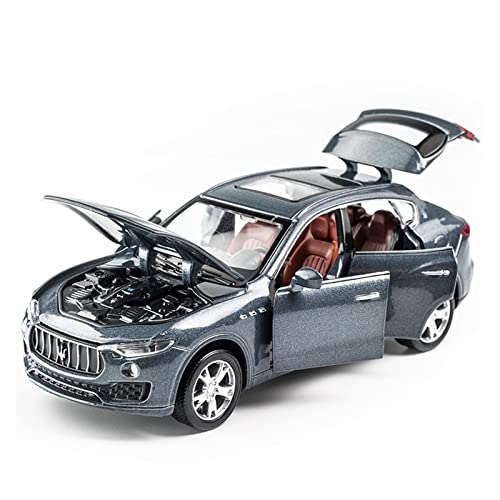 Für Maserati Levante 1 32 Alu-Automodell Sound Und Licht Pull Back 7 Türen Können Kinderspielzeug Geöffnet Werden(Titanium) von BMAONZ
