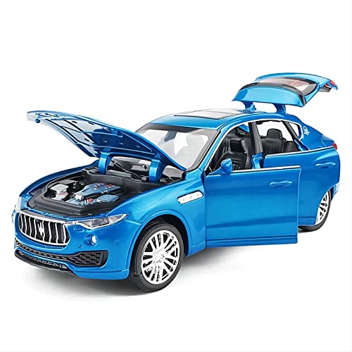 Für Maserati Levante SUV 1 32 Alu-Automodell Sound Light Pull Back Boy Birthday Spielzeugfahrzeug Geschenk(Rot) von BMAONZ