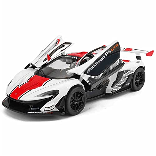 Für McLaren P1 1 32 Legierung Supercar Modellsimulation Tonlicht Pull Back Spielzeugfahrzeug Kindergeschenk(White) von BMAONZ